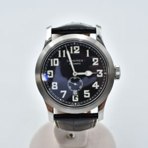 ロンジン ヘリテージ ミリタリー 黒文字盤 SS×革/AT L2.811.4 買取実績【買取日：2025年10月14日】