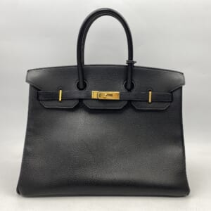 エルメス バーキン35 黒 トリヨン □A刻印 GD金具 買取実績【買取日：2025年10月23日】