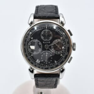 クロノスイス クロノグラフ 黒文字盤 SS×社外革/AT 買取実績【買取日：2025年10月22日】