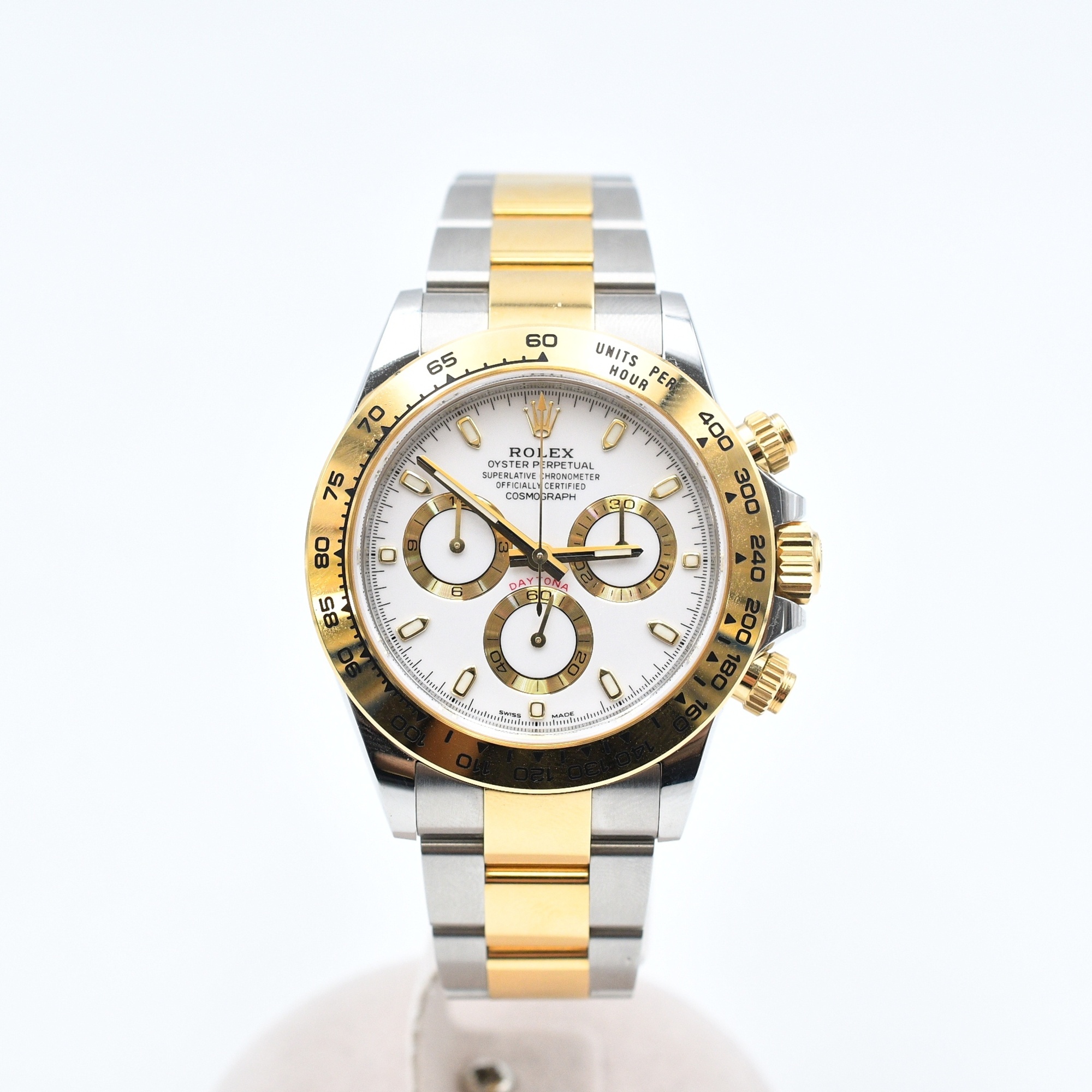ロレックス デイトナ 白文字盤 SS×YG/AT ABランク