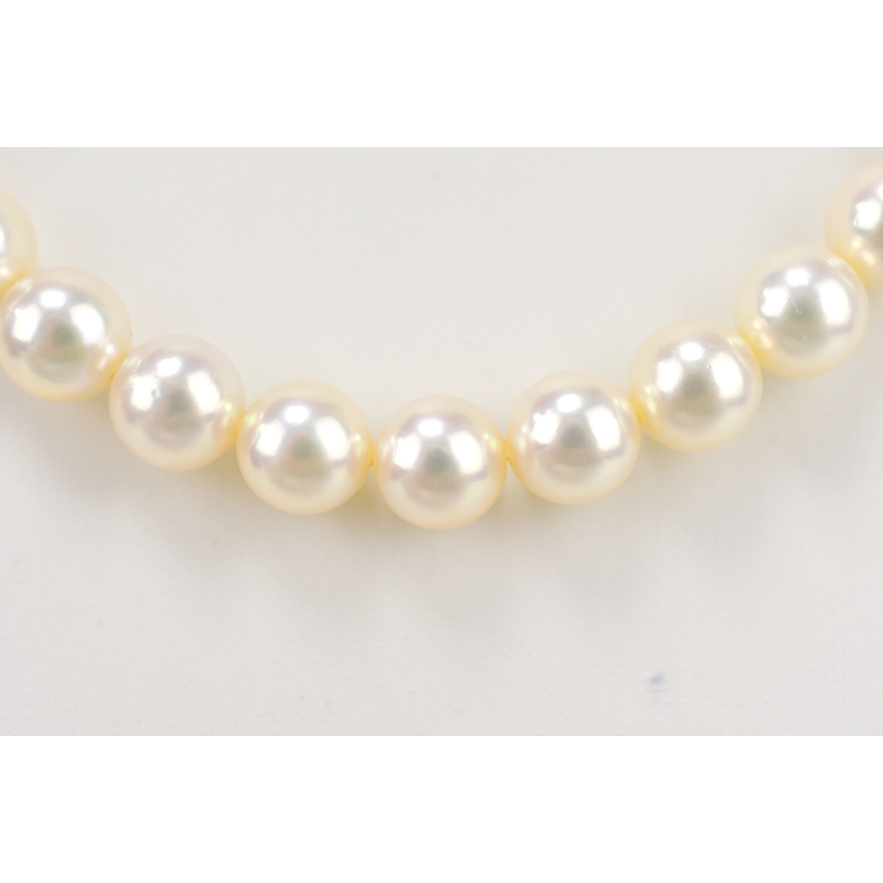 タサキ アコヤ真珠 ネックレス K18WG 8.5mm Bランク