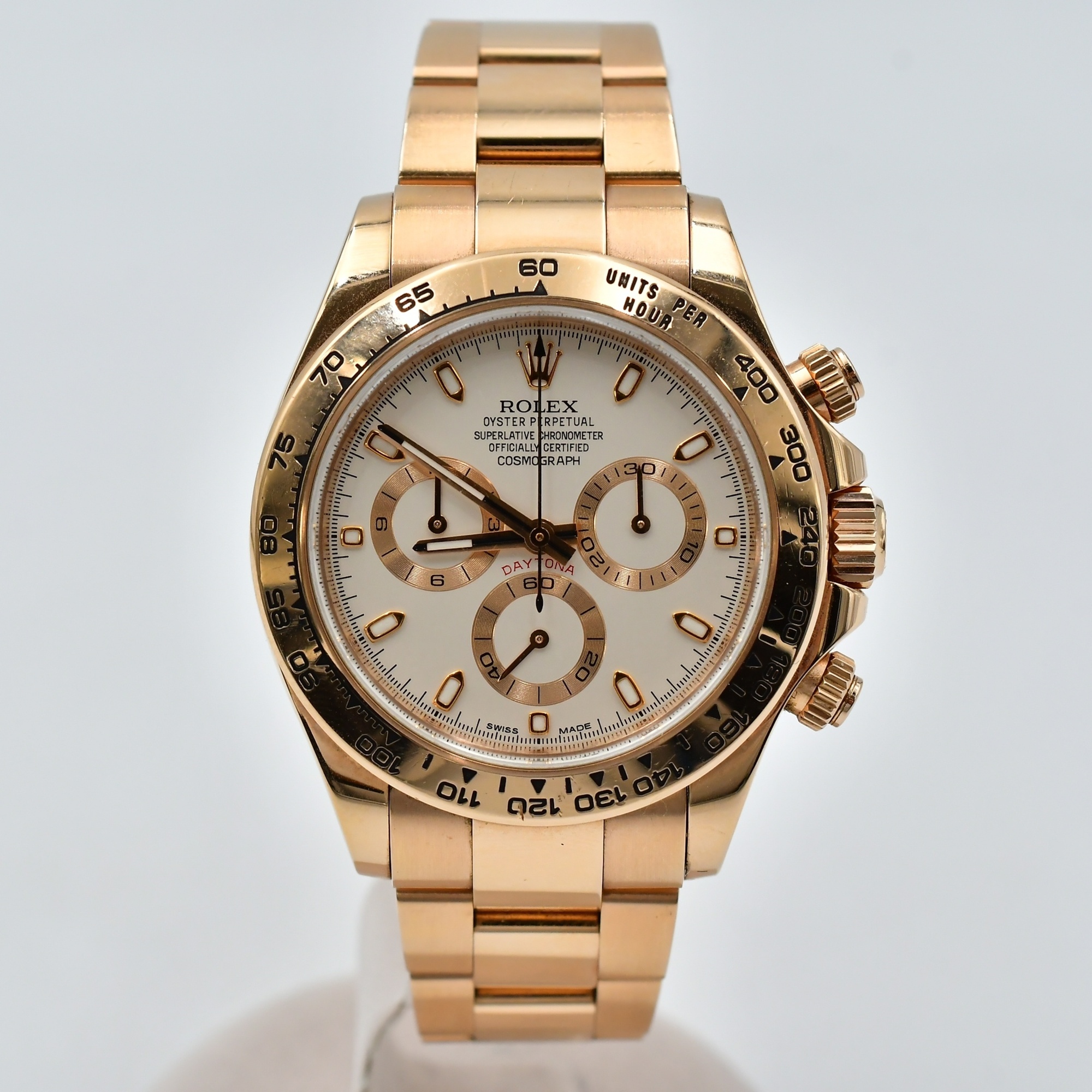 ロレックス デイトナ アイボリー文字盤 PG/AT 116505 Bランク
