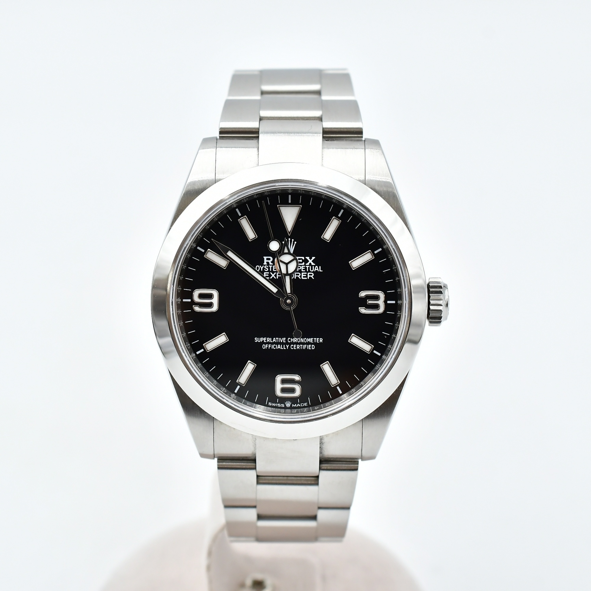 ロレックス エクスプローラーⅡ 黒文字盤 SS/AT 224270 Aランク