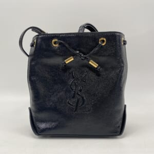 サンローラン 巾着 ショルダーバッグ 黒 レザー 296236 買取実績【買取日：2025年10月16日】