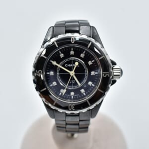 シャネル J12 黒文字盤 12PD SS×CE/QZ H1625 買取実績【買取日：2025年10月19日】