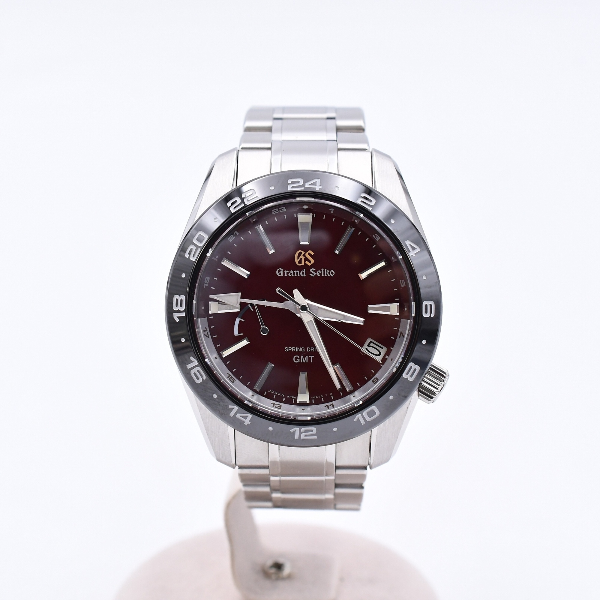 グランドセイコー キャリバー9R スプリングドライブ ダークレッド文字盤 SS/AT ABランク