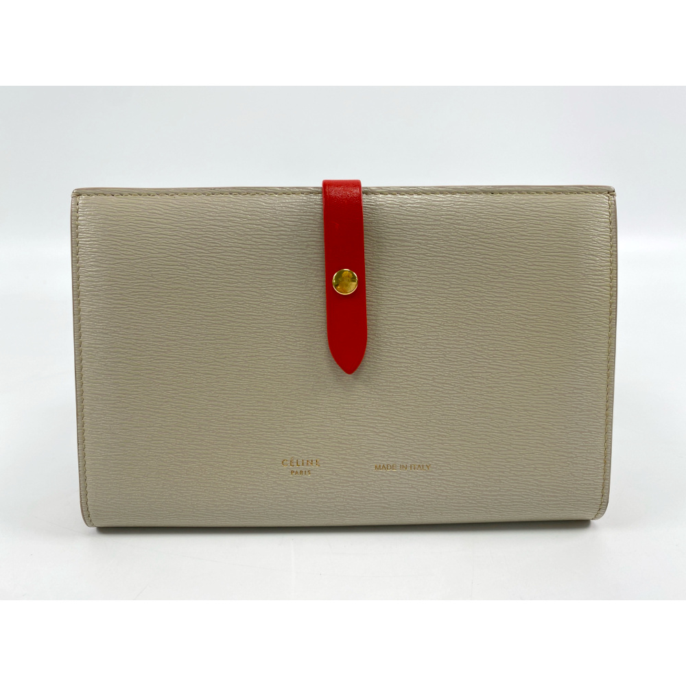 セリーヌ ラージストラップウォレット マルチカラー レザー 買取