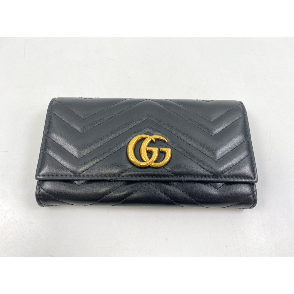グッチ GGマーモント 長財布 レザー 黒 443436 買取実績【買取日：2025