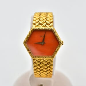 ピアジェ ヘキサゴン コーラル文字盤 YG/手巻き 9558D2 買取実績【買取日：2025年10月5日】