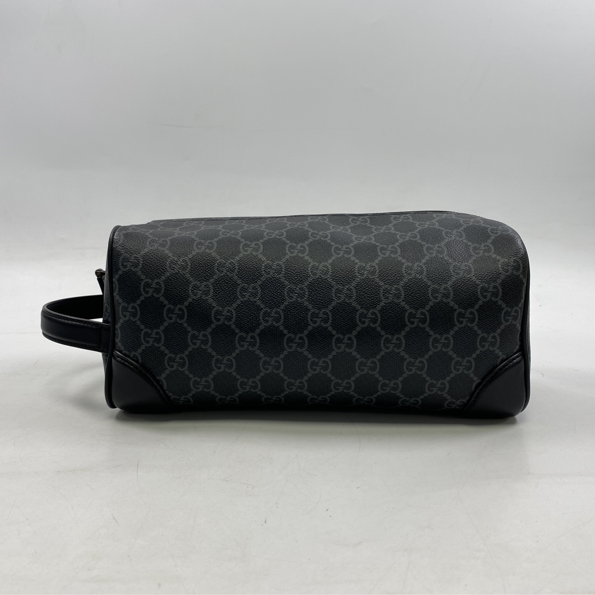 グッチ GGスプリーム キャンバス トイレタリーバッグ 黒 Aランク