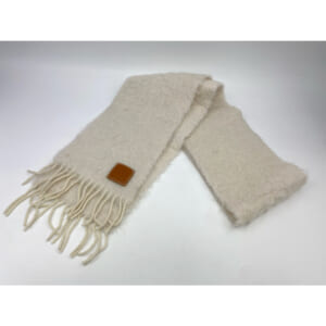 ロエベ アナグラム モヘア マフラー 白 ウール 買取実績【買取日：2025年10月9日】