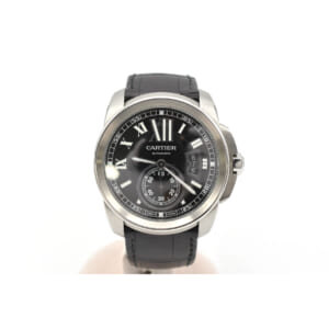 カルティエ カリブル ドゥ カルティエ 黒文字盤 SS×革/AT W7100041 買取実績【買取日：2025年10月19日】