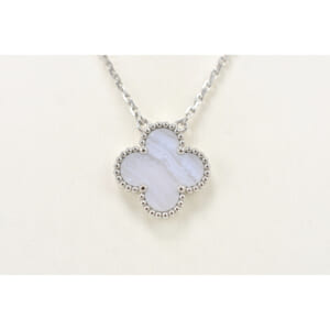 ヴァンクリーフ＆アーペル ヴィンテージアルハンブラ ネックレス カルセドニー Au750WG VCARD34900 買取実績【買取日：2025年10月5日】