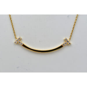 ティファニー Tスマイル ダイヤネックレス AU750 YG 5JEB0703 買取実績【買取日：2025年10月1日】