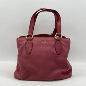 ミュウミュウ ヴィッテロカリブ ピンク レザー RN0757 買取実績【買取日：2025年10月22日】