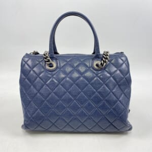 シャネル マトラッセ 2WAYハンドバッグ 青 ラムスキン SV金具 A92748 買取実績【買取日：2025年10月14日】