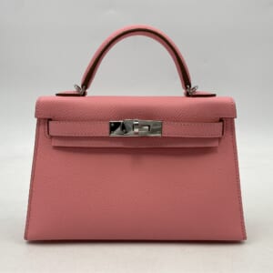エルメス ケリー ミニ ドゥ 2 ローズコンフェッティ エプソン SV金具 K刻印 買取実績【買取日：2025年10月26日】