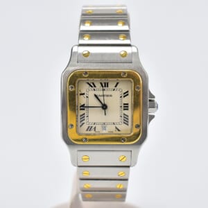 カルティエ サントスガルベLM ベージュ文字盤 SS×YG/QZ W20011C4 買取実績【買取日：2025年10月21日】