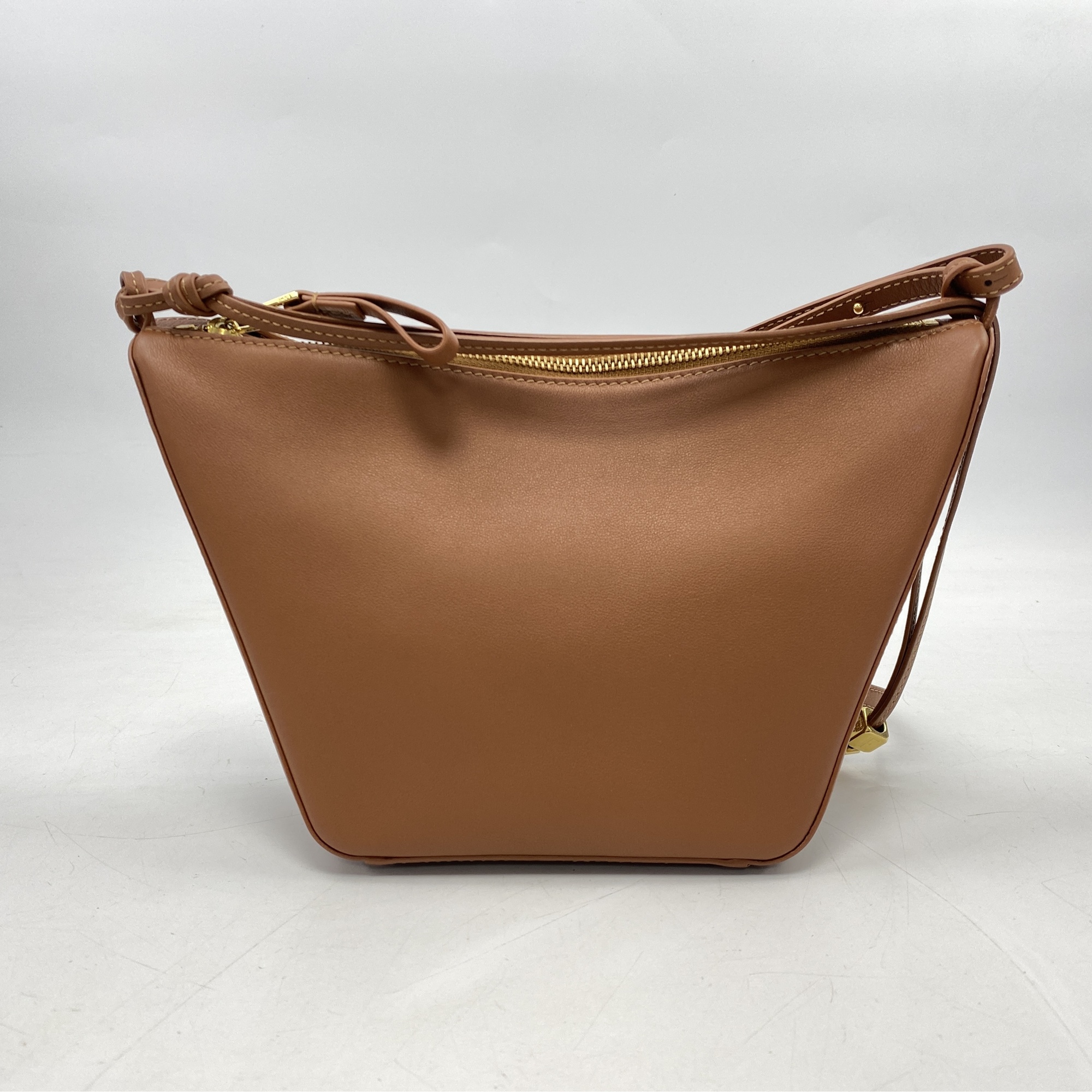 ロエベ ハンモック ホーボーミニ ブラウン カーフレザー Bランク