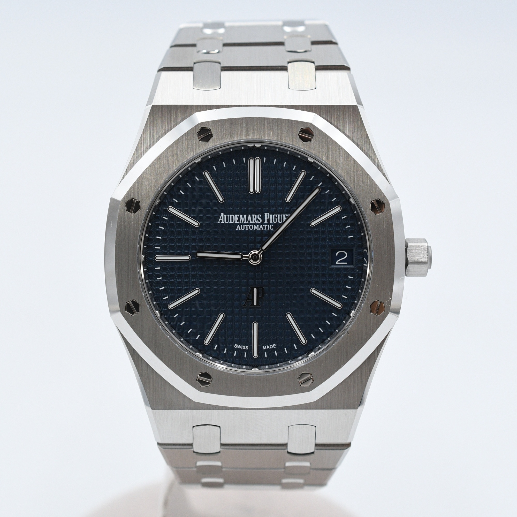 オーデマ ピゲ ロイヤルオーク エクストラシン ナイトブルー文字盤 SS/AT 16202ST.OO.1240ST.02 Nランク