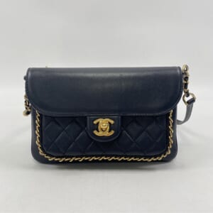 シャネル マトラッセ 2wayチェーンショルダーバッグ 黒 ラムスキン GD金具 買取実績【買取日：2025年10月16日】