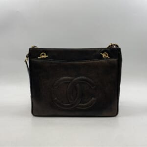 シャネル ココマーク チェーントート 黒 キャビア GD金具 シールなし 買取実績【買取日：2025年10月22日】