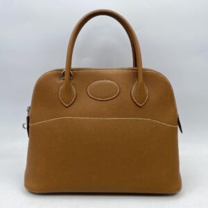 エルメス ボリード35 バイカラー 緑系 クシュベル GD金具 〇Z刻印 買取