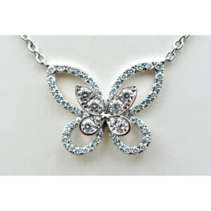 グラフ バタフライ シルエット ダイヤネックレス K18WG 買取実績【買取日：2025年10月15日】