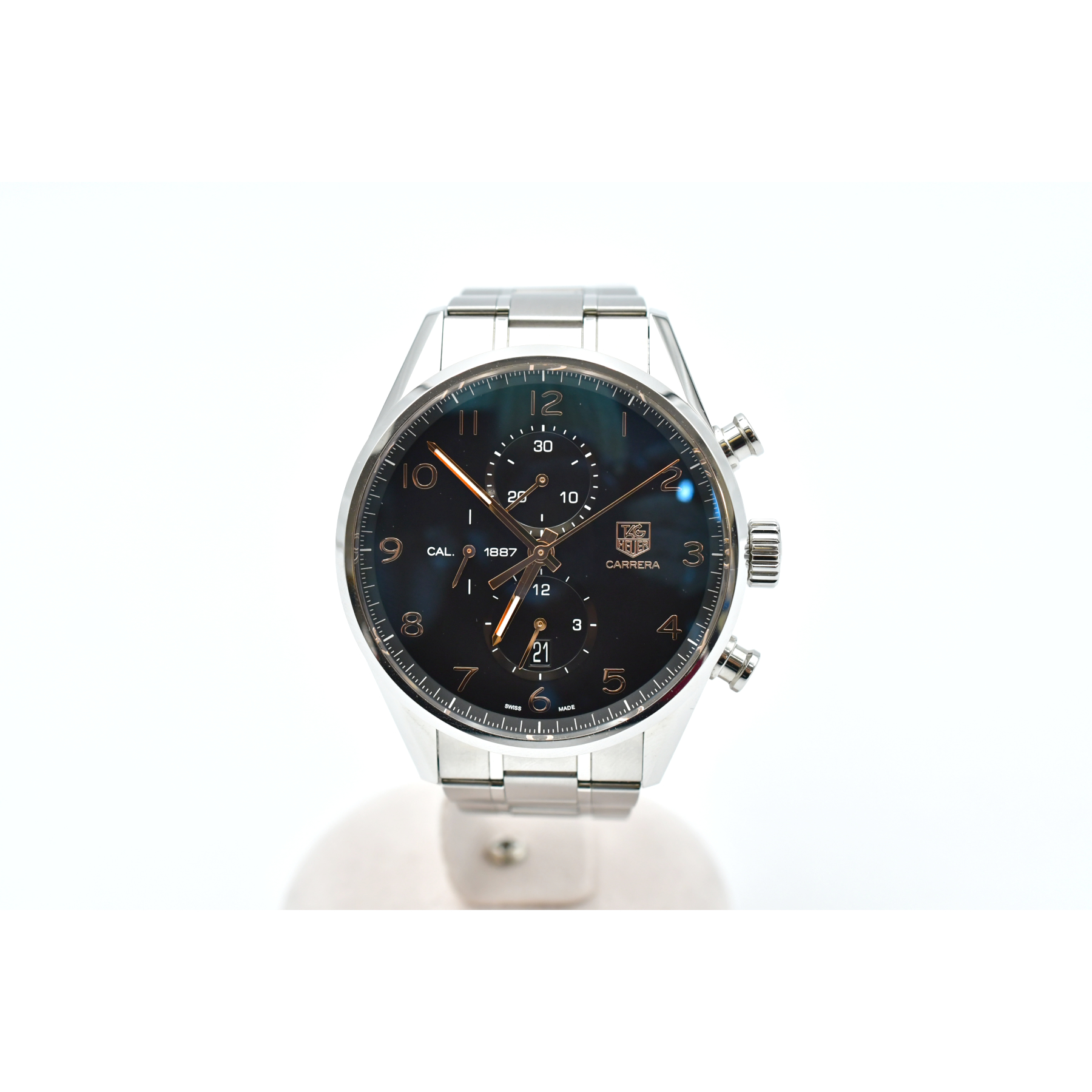 タグホイヤー カレラ キャリバー1887 青文字盤 SS/AT CAR2014 ABランク