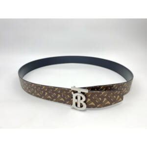 バーバリー TBモノグラム リバーシブルベルト ブラウン系 レザー×PVC #40/100 買取実績【買取日：2025年10月2日】