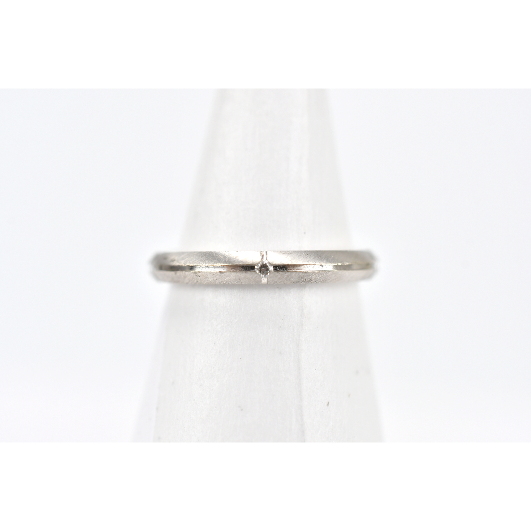 ティファニー ストリーメリカ ダイヤリング 5PD K18WG Bランク