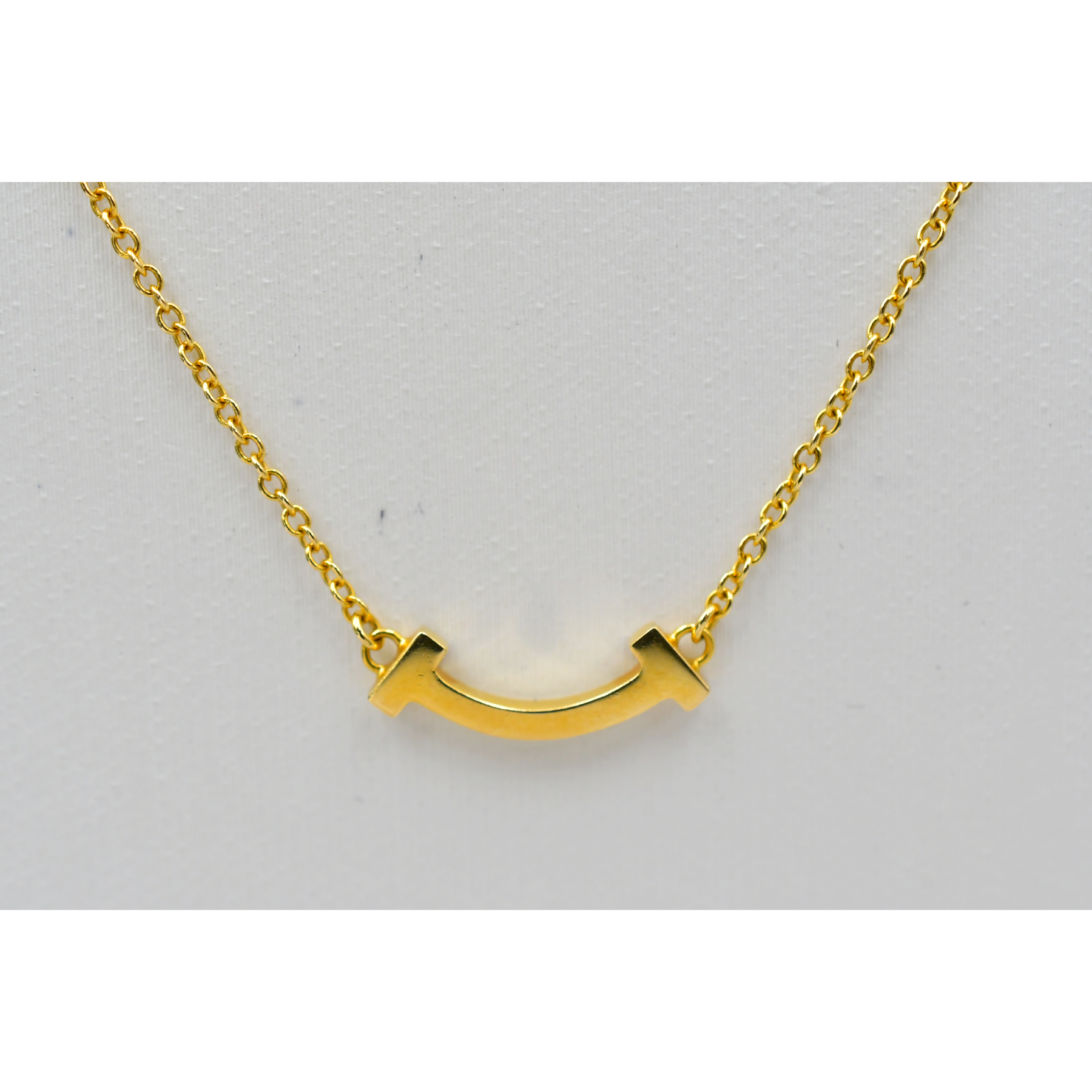 ティファニー T スマイル ミニ ネックレス K18YG Tスマイル ミニ ネックレス ネックレス K18YG ゴールド イエロー