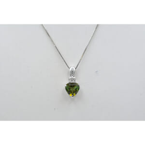 トルマリンネックレス K18WG 1.20ct D0.040ct 買取実績【買取日：2025年10月8日】