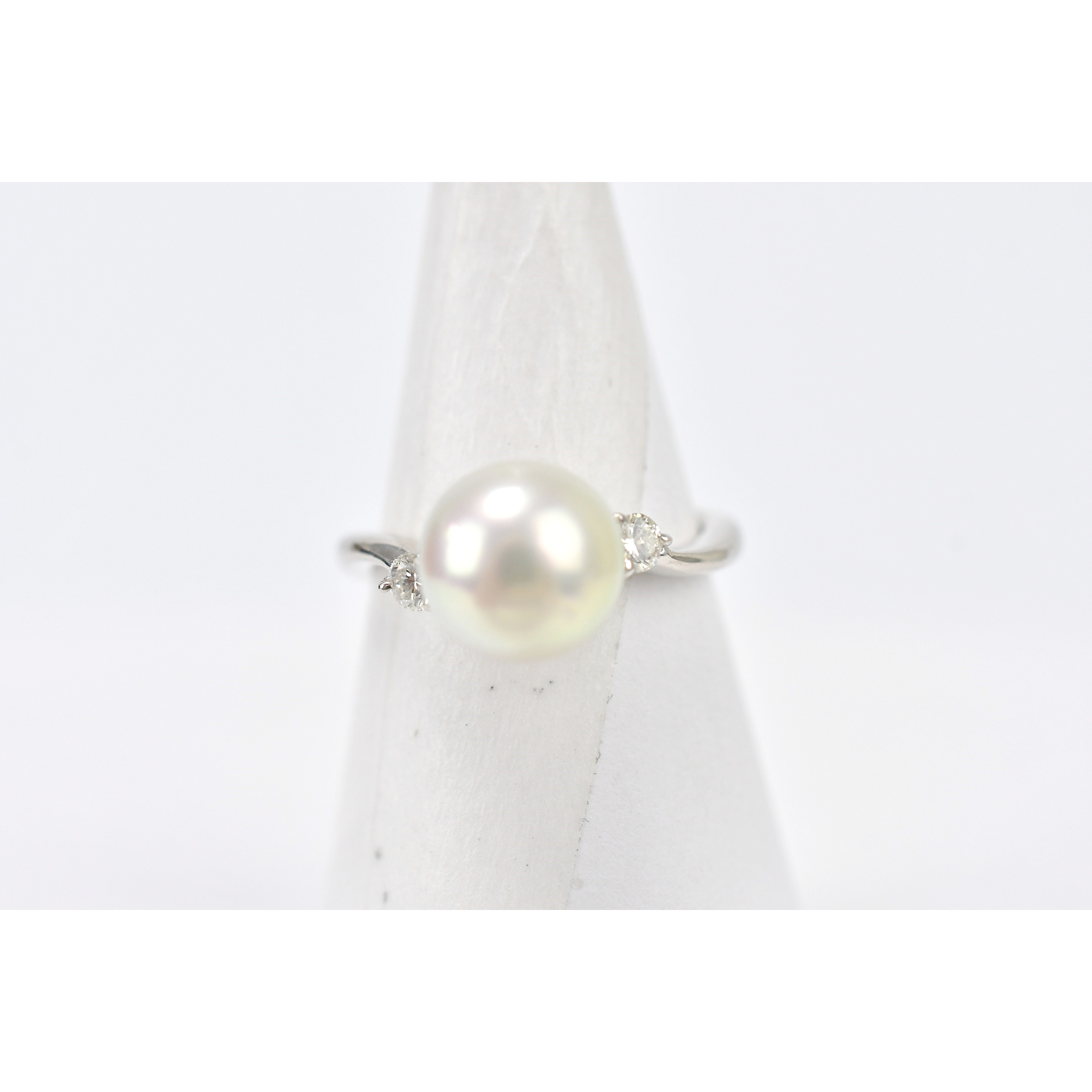 パールメレダイヤリング Pt900 8.8 D0.16ct 買取実績【買取日：2025年 