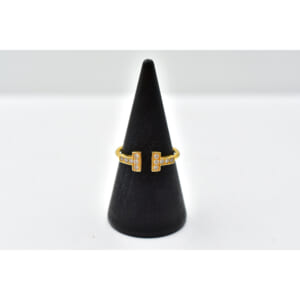 ティファニー Tワイヤー ダイヤ リング K18YG ＃10 買取実績【買取日：2025年10月6日】