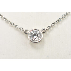 ティファニー バイザヤード 1P ネックレス Pt950 枠込み4.8 買取実績【買取日：2025年10月6日】