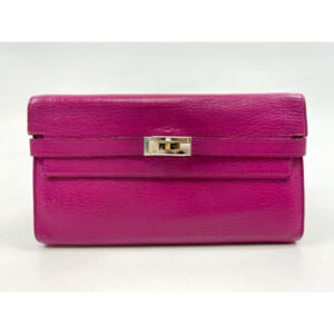エルメス ケリーウォレット 紫系 シェーブル SV金具 C刻印 買取実績【買取日：2025年10月4日】