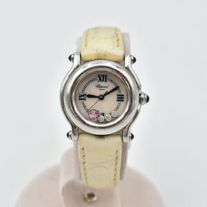 ショパール ハッピースポーツ シェル文字盤 SS×革/QZ 27/8245ｰ23 買取実績【買取日：2025年9月30日】