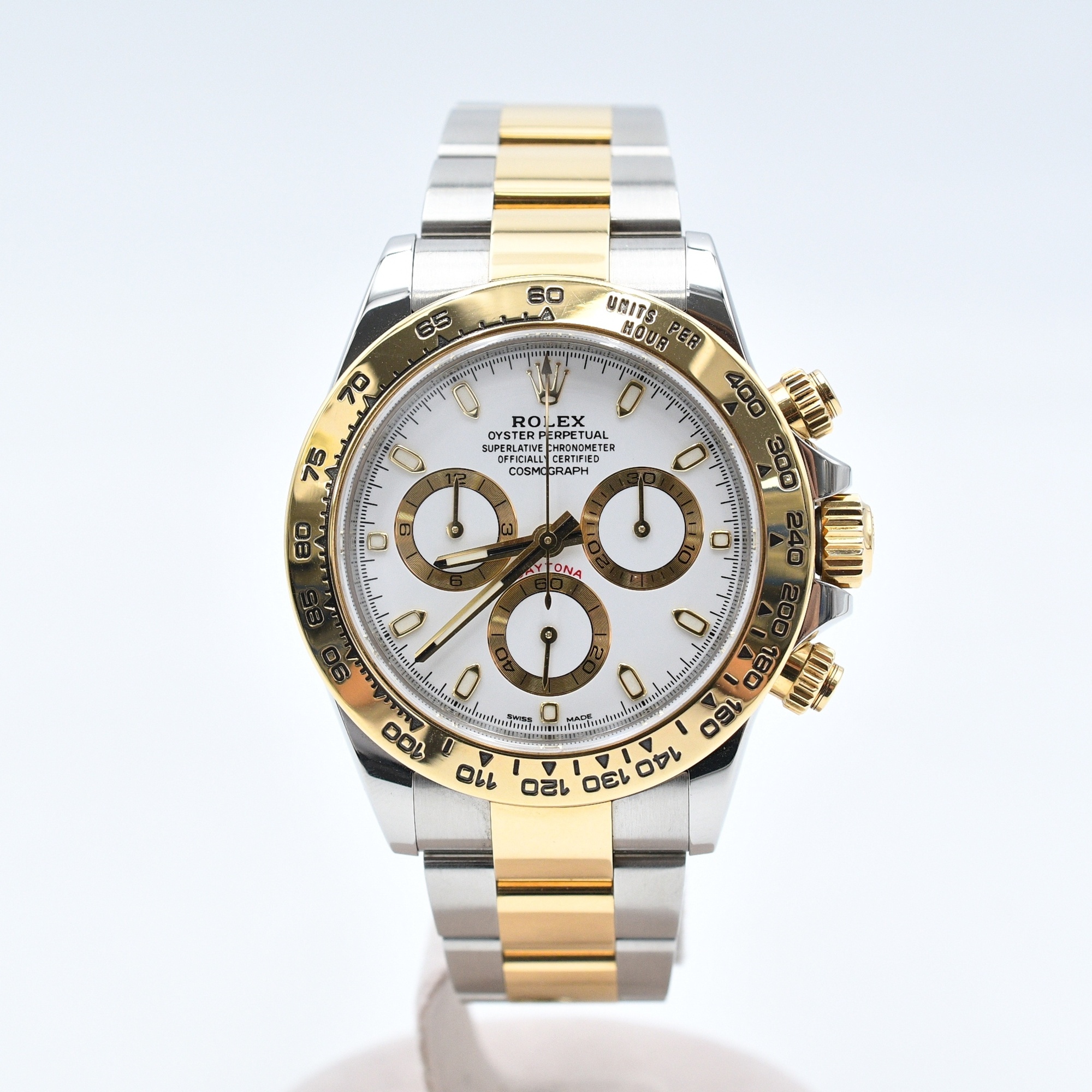 ロレックス デイトナ 白文字盤 SS×YG/AT 116503 Bランク