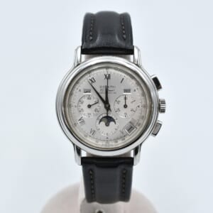 ゼニス クロノマスター トリプルカレンダー ムーンフェイズ 白文字盤 SS×社外革/AT 14/01.0240.410 買取実績【買取日：2025年10月5日】