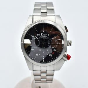 ディオール シフルルージュ デイト クロノグラフ 黒文字盤 SS/AT CD084612 買取実績【買取日：2025年10月4日】