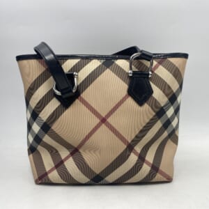 バーバリー ノバチェック トートバッグ ベージュ系 PVC×レザー 買取実績【買取日：2025年10月18日】