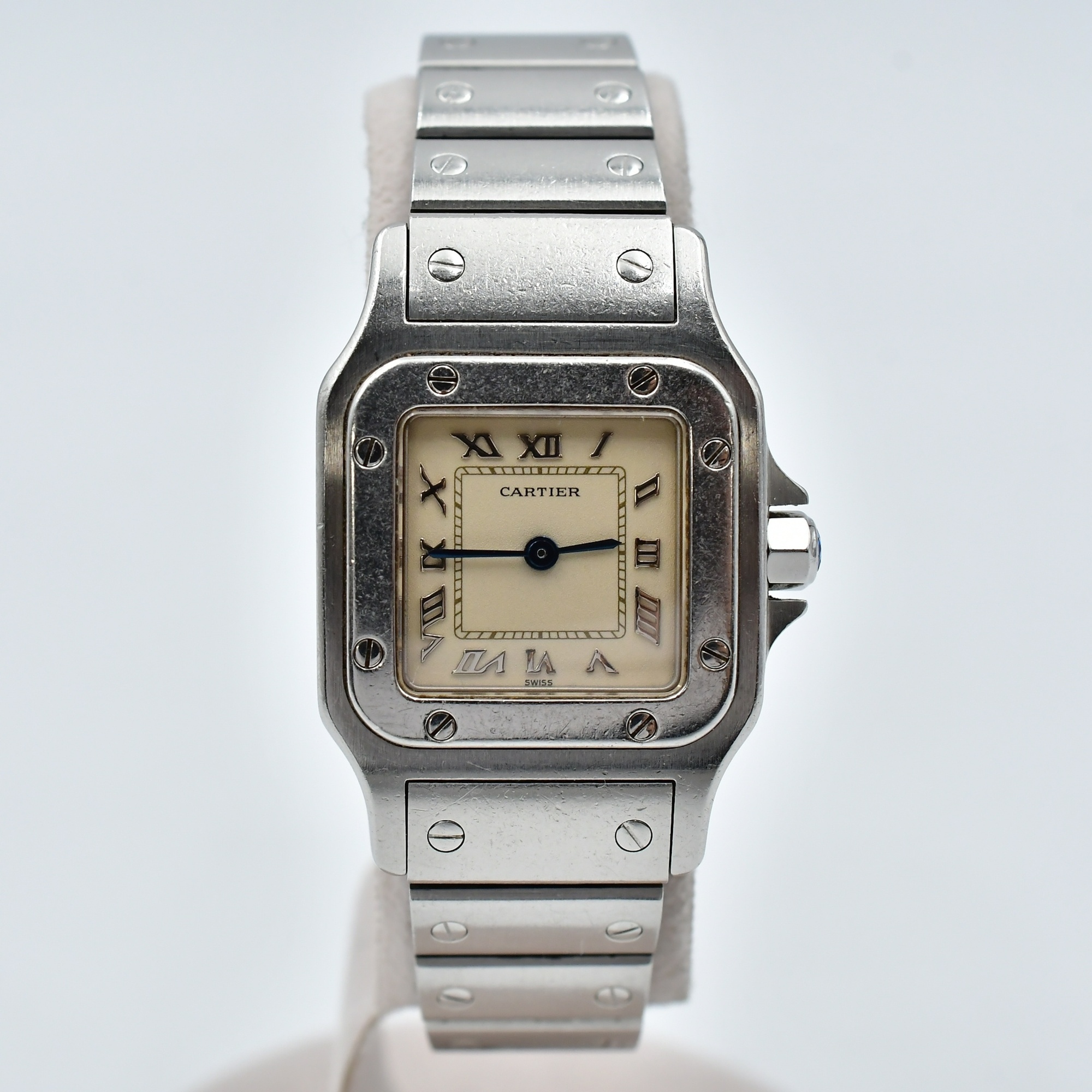 カルティエ サントスガルベSM アイボリー文字盤 SS/QZ W20024D6 買取