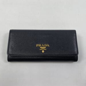 プラダ 長財布 黒 レザー 1MH132 買取実績【買取日：2025年10月25日】