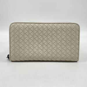 ボッテガヴェネタ イントレチャート ラウンドファスナー 長財布 白 レザー 買取実績【買取日：2025年10月18日】