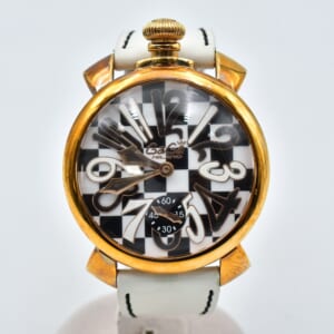 ガガミラノ マヌアーレ チェス文字盤 299本限定 SS×革/手巻き 5011.LE.CH.1 買取実績【買取日：2025年10月19日】