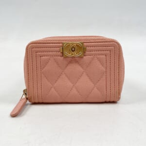 シャネル ボーイシャネル コインケース ピンク キャビアスキン GD金具 買取実績【買取日：2025年10月15日】