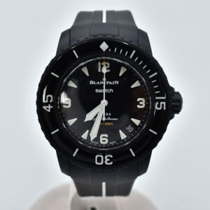 ブランパン ×Swatch フィフティファゾムス 黒文字盤 CE×ラバー/AT S035B400 買取実績【買取日：2025年10月16日】