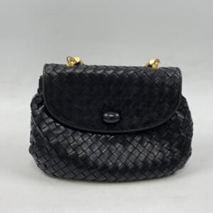 ボッテガヴェネタ イントレチャート ミニバッグ 黒 レザー 買取実績【買取日：2025年10月22日】