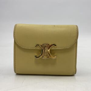 セリーヌ トリオンフ スモールフラップウォレット ベージュ レザー 買取実績【買取日：2025年10月24日】